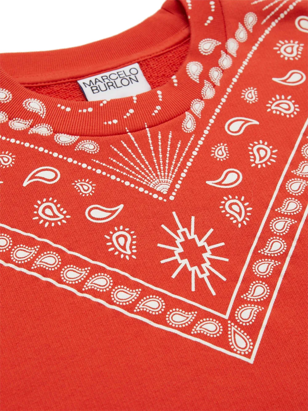 Bandana-Print Cotton Sweatshirt