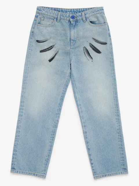 COUNTY OF MILAN KIDS Wind Feathers straight jeans