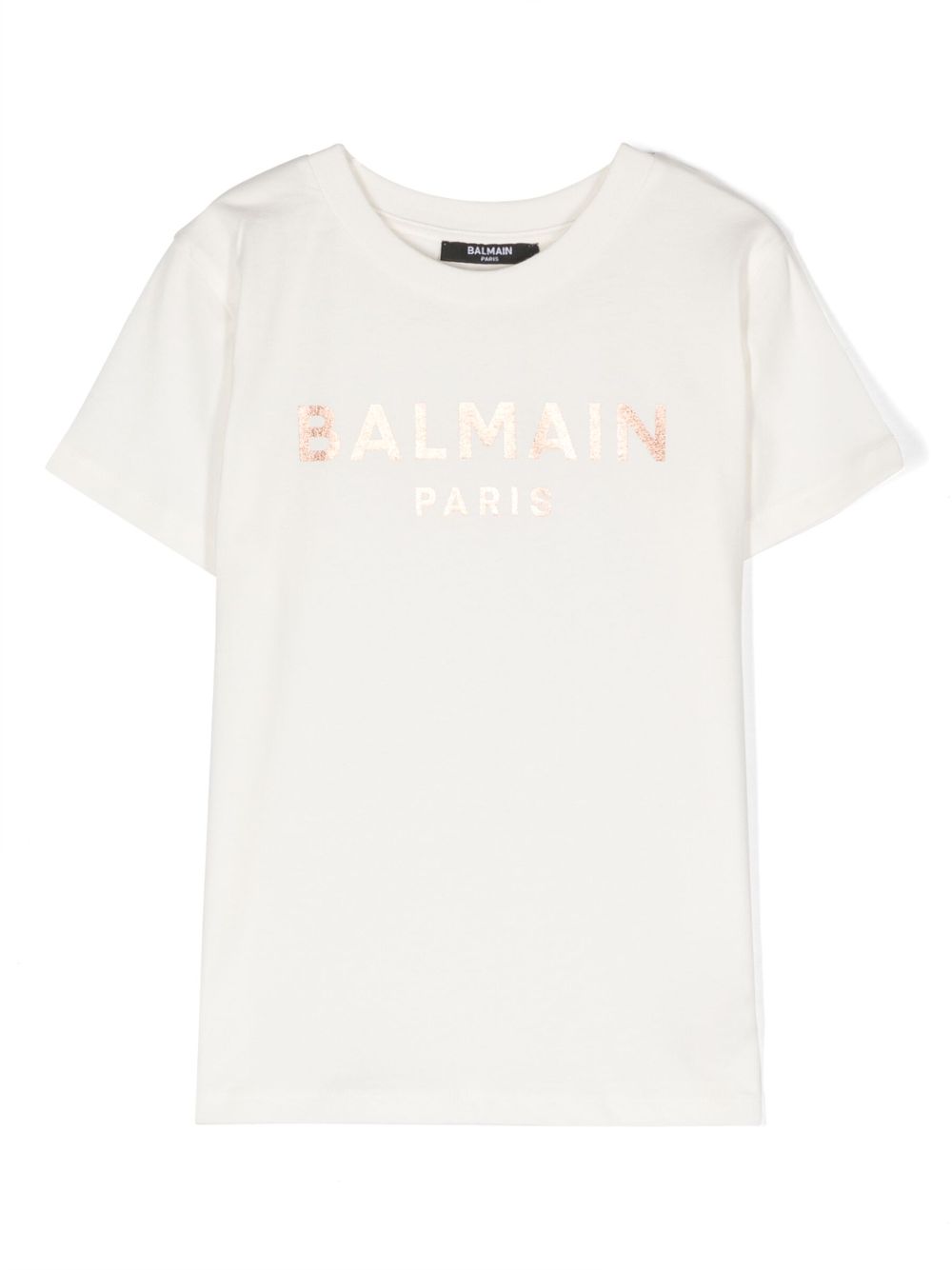 Image 1 of Balmain Kids logo-print cotton T-shirt