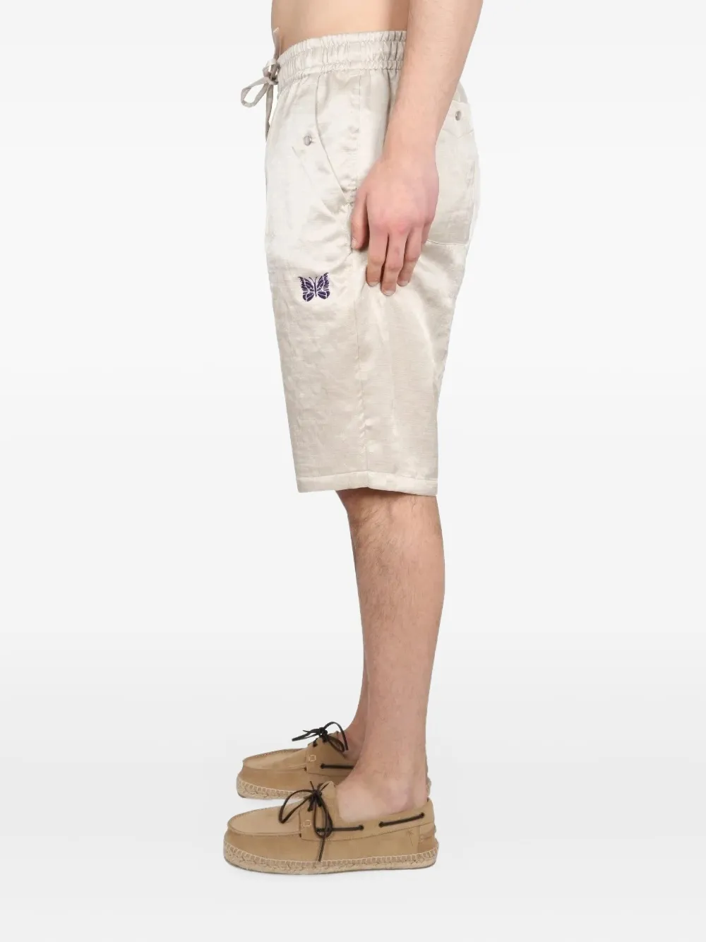Needles drawstring bermuda shorts - Beige
