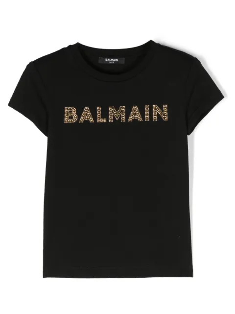 Balmain Kids logo-embellished cotton T-shirt