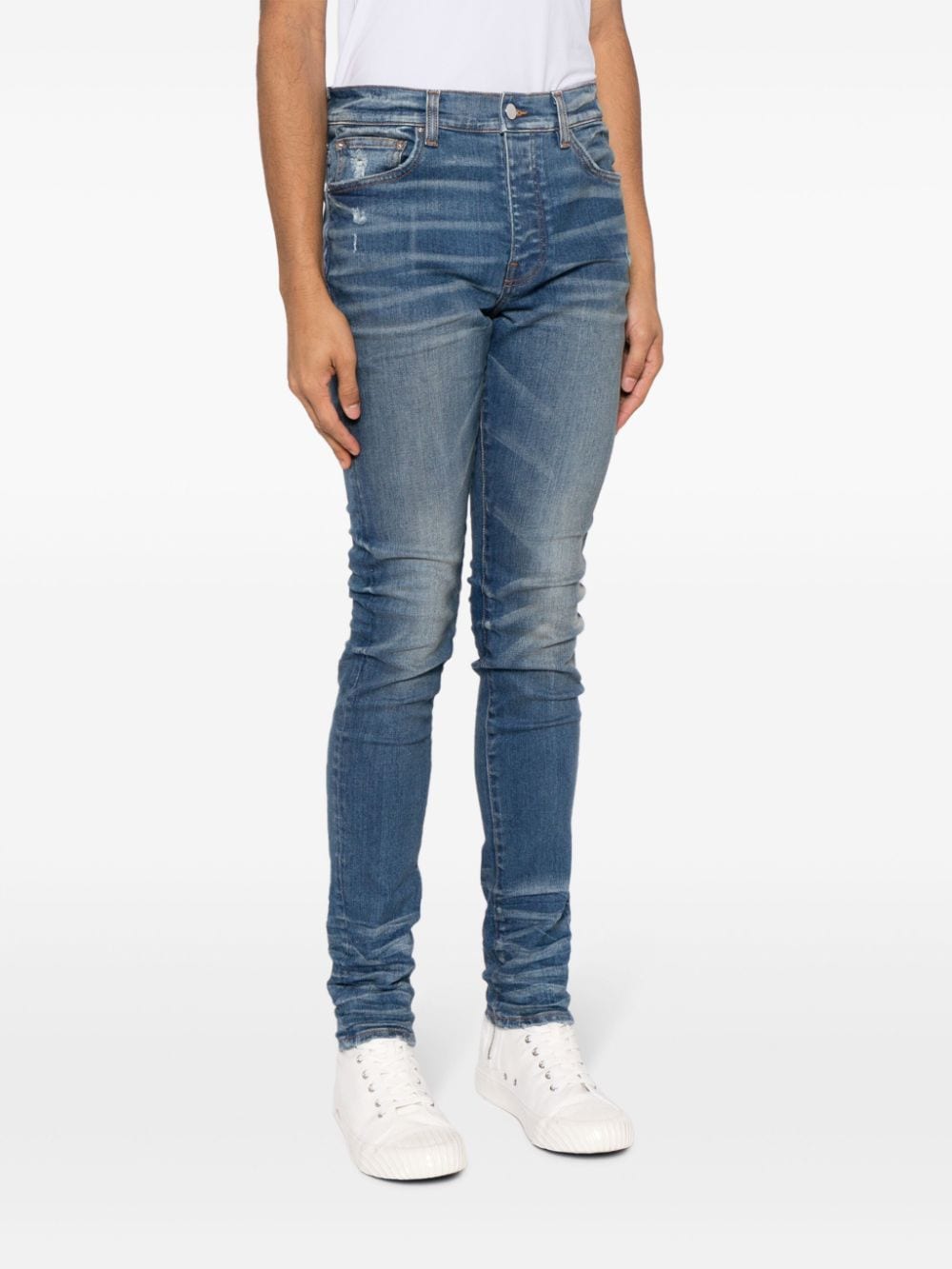 mid-rise skinny jeans