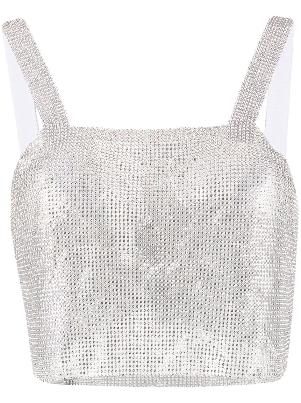 Santa Brands rhinestone-embellished Crop Top - Farfetch