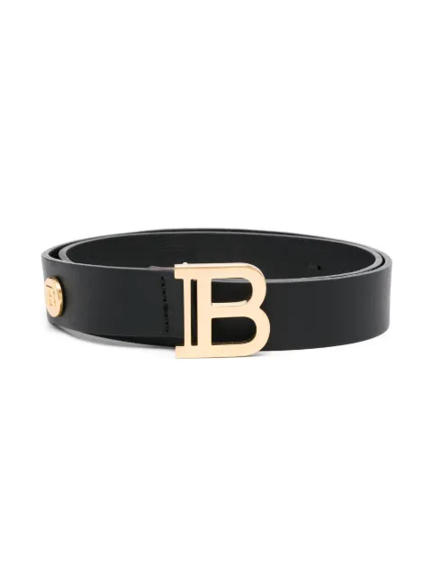 Balmain Kids cinturón con placa del logo