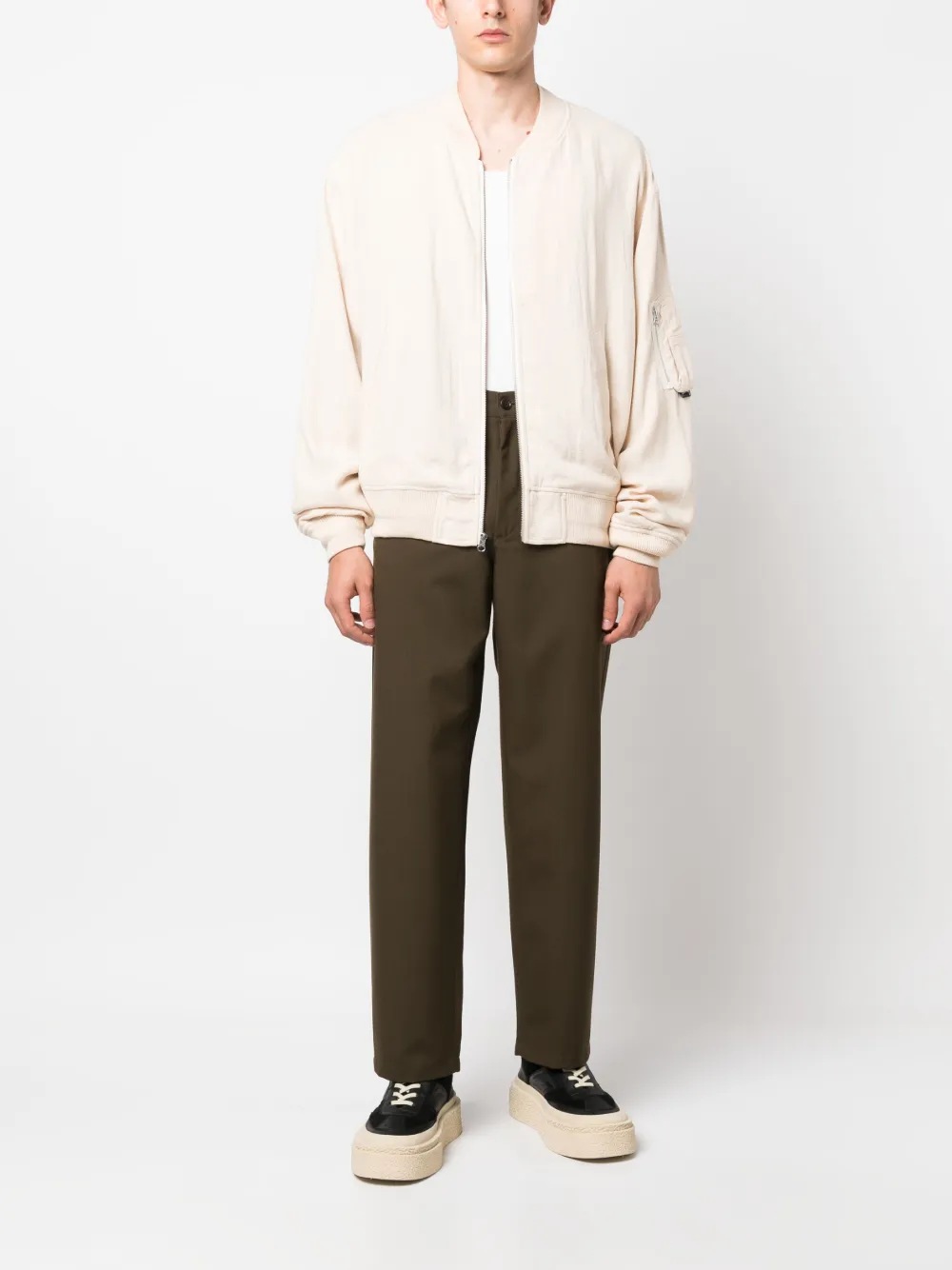 Stüssy Bomberjack met rits - Beige