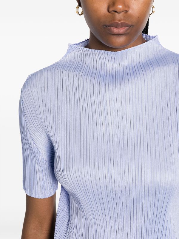 Pleats Please Issey Miyake モックネック Tシャツ - Farfetch