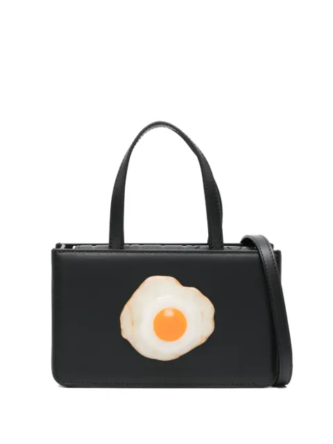 Puppets and Puppets small Egg leather tote bag