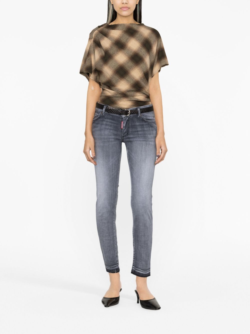 DSQUARED2 mid-rise faded skinny jeans Women