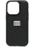 Dolce & Gabbana logo-plaque iPhone 14 Pro case - Black