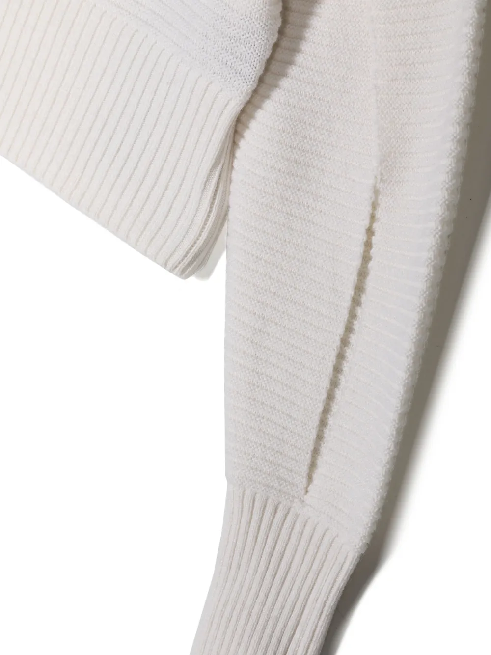  Balmain Kids Pull En Maille Nervurée - Blanc 