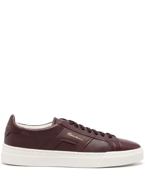 Santoni logo-print low-top sneakers
