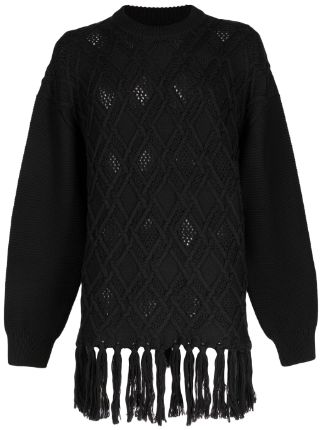 Children Of The Discordance open-knit Cotton Jumper - Farfetch