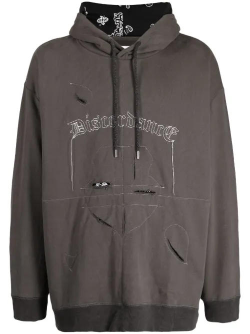 Hoodie en coton à logo brodé - Children Of The Discordance - Modalova