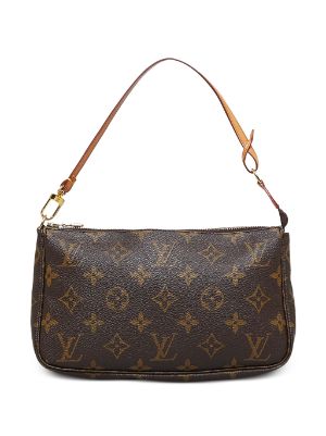 Croissant cloth handbag Louis Vuitton Brown in Cloth  26760655