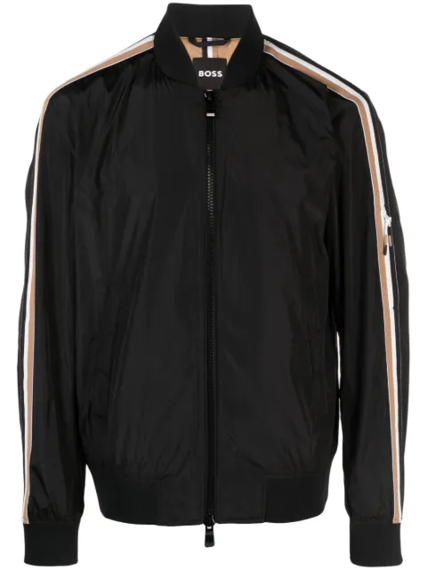 BOSS Coltrane stripe-detailing bomber jacket