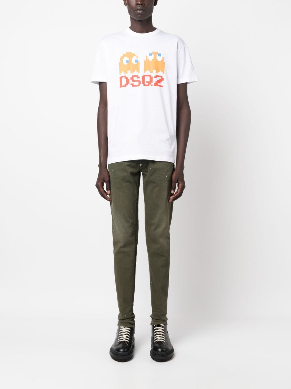 Dsquared2 low-rise skinny jeans - Groen