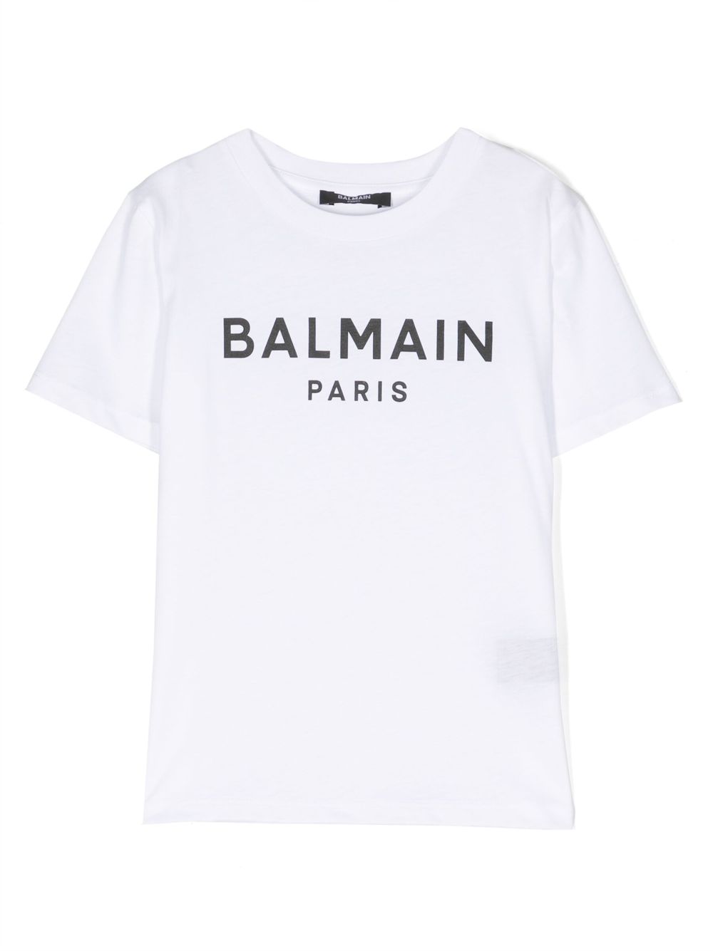 Balmain Kids logo-print cotton T-shirt - White