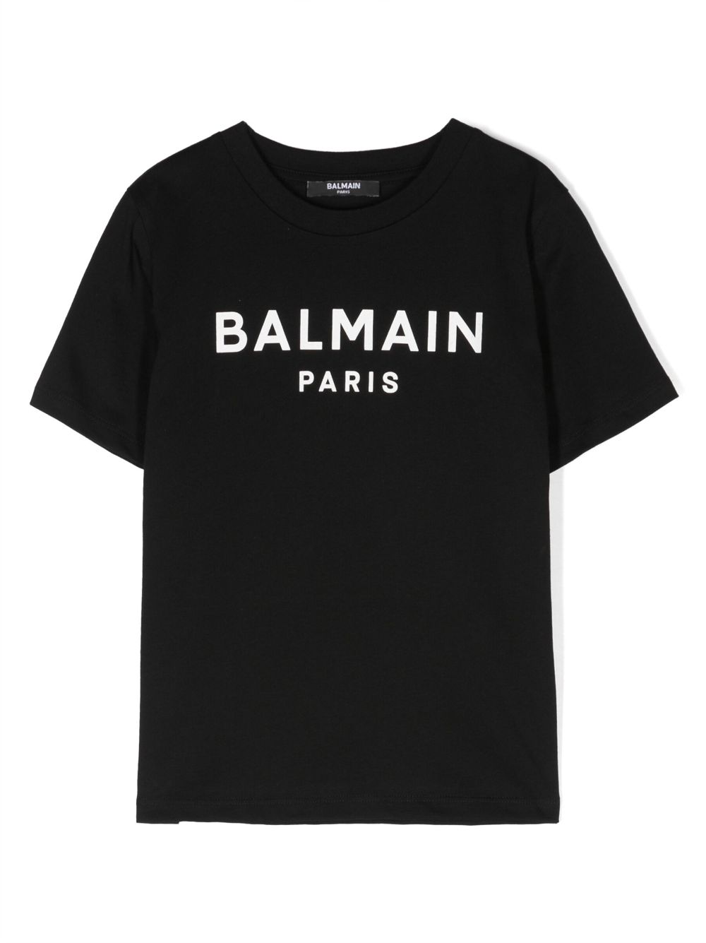 Balmain Kids logo-print cotton T-shirt - Black