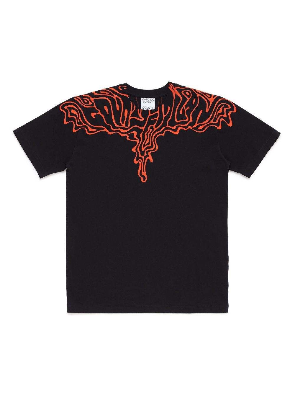 Marcelo Burlon County Of Milan Kids Fluid Wings cotton T-shirt - Black