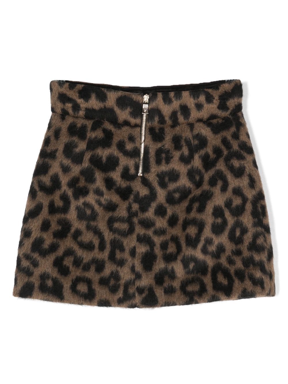 Image 2 of Balmain Kids leopard-print mini skirt