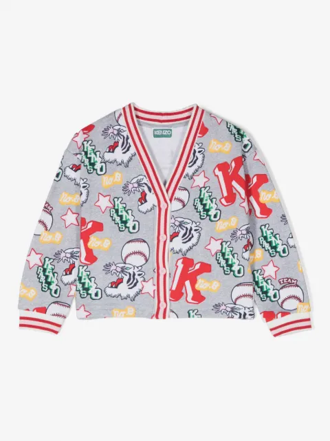 Kenzo Kids Varsity タイガー カーディガン
