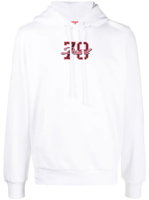 Diesel graphic-print Jersey Hoodie - Farfetch