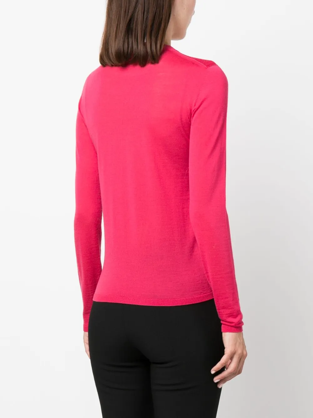 Max Mara Ribgebreide top Roze