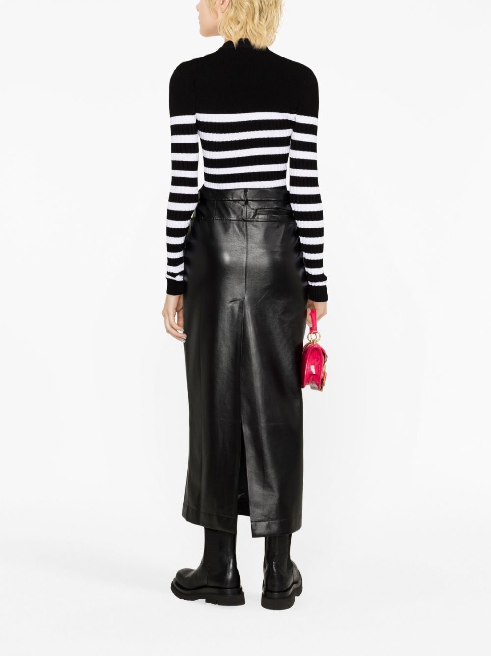 Balmain striped roll-neck jumper Women