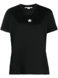 Stella McCartney star-print faux-pearl-embellished T-shirt - Black