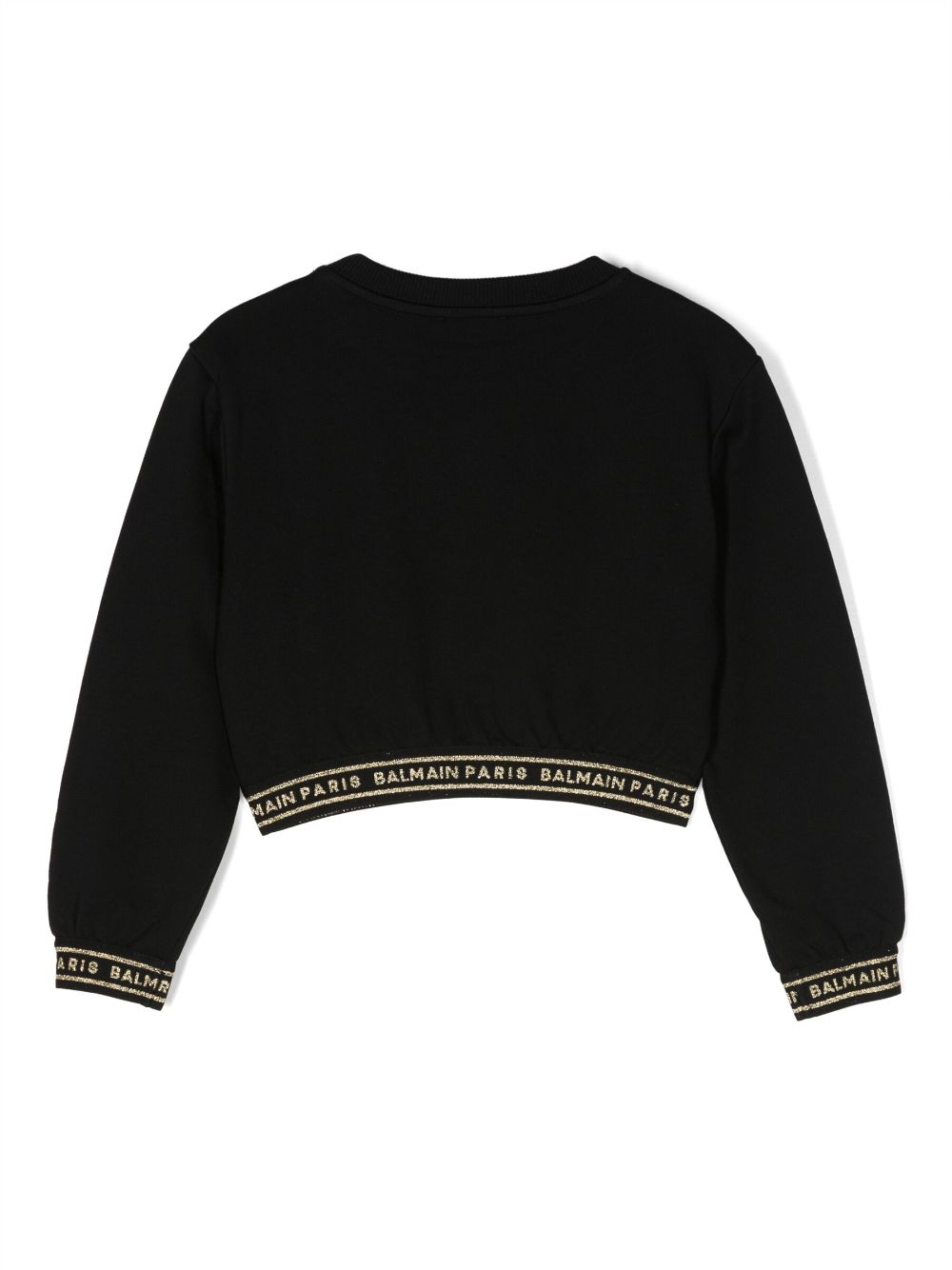 Balmain Kids Sweater met logoprint - Zwart