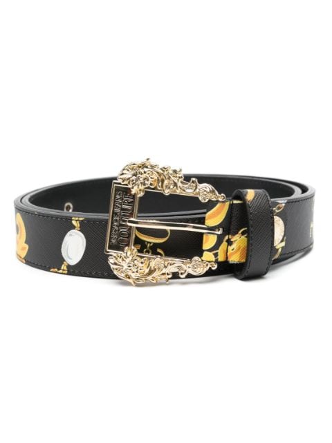 Versace Jeans Couture logo-buckle leather belt 