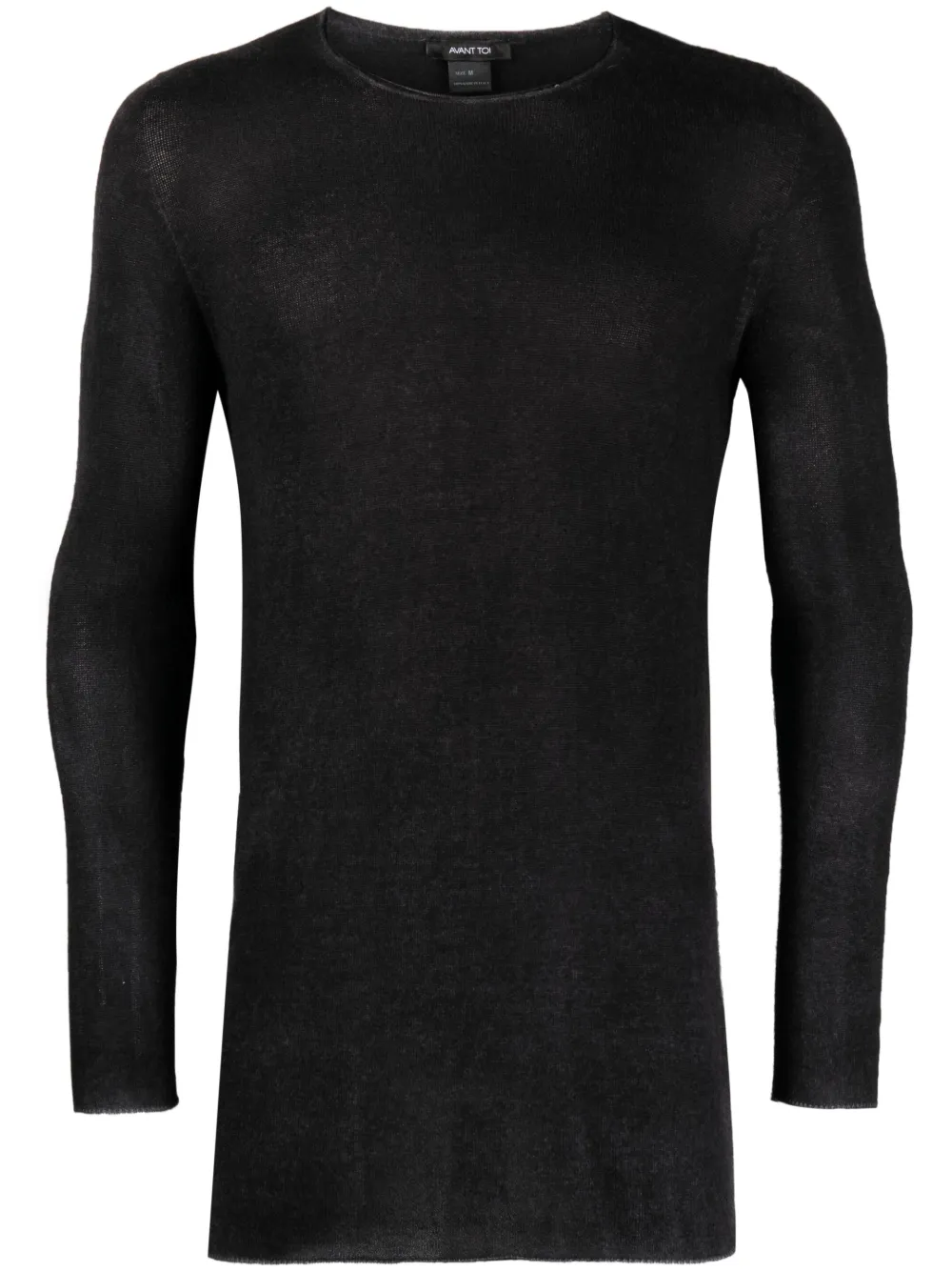 Avant Toi fine-knit cashmere top | Black | Image 1