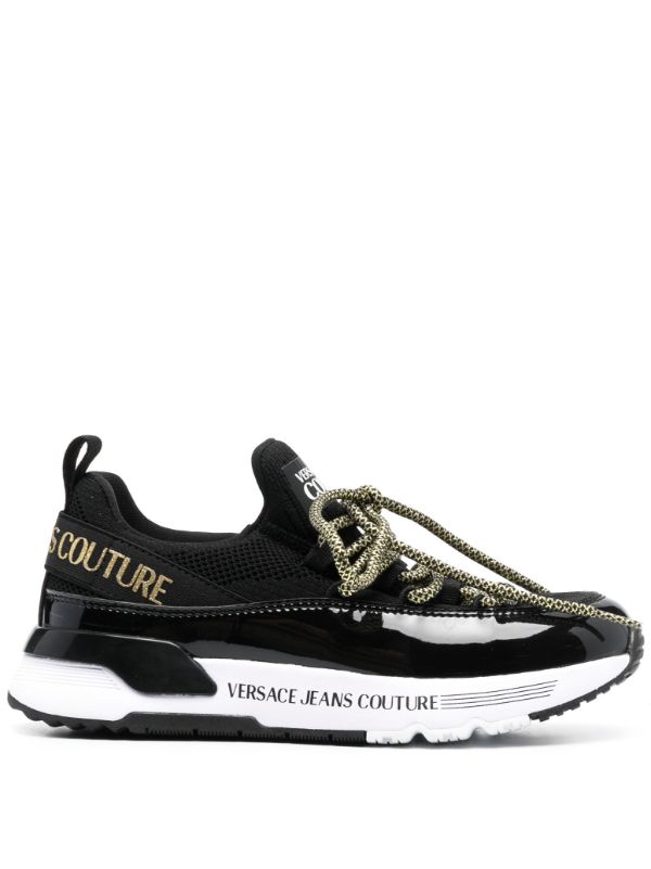 Versace Jeans Couture logo-print almond-toe Sneakers - Farfetch