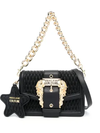 Versace Jeans Couture バロックバックル ショルダーバッグ | ブラック 