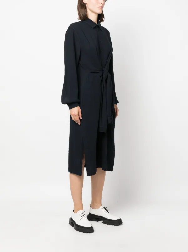 Henrik Vibskov スプレッドカラー シャツドレス | ブルー | FARFETCH JP