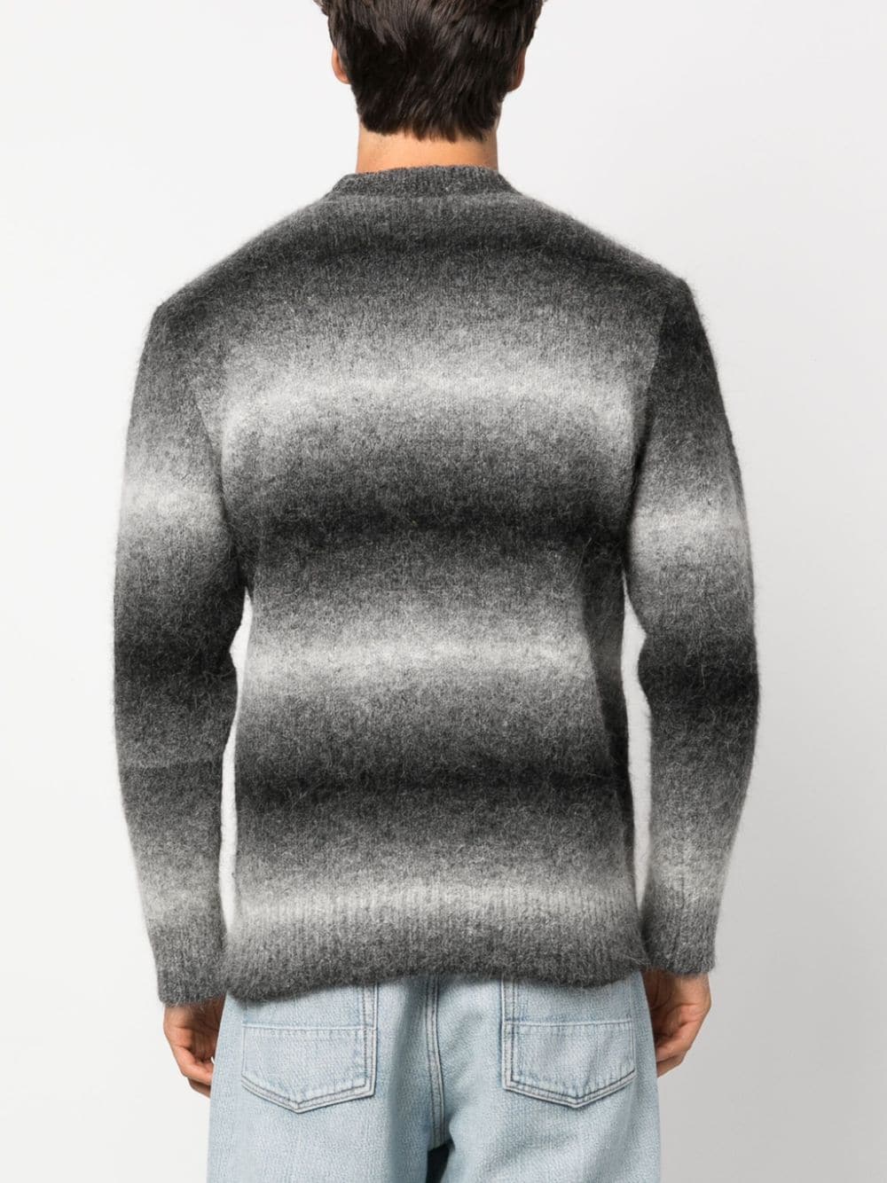 Shop Etudes Studio Moondog Striped Jumper In Black