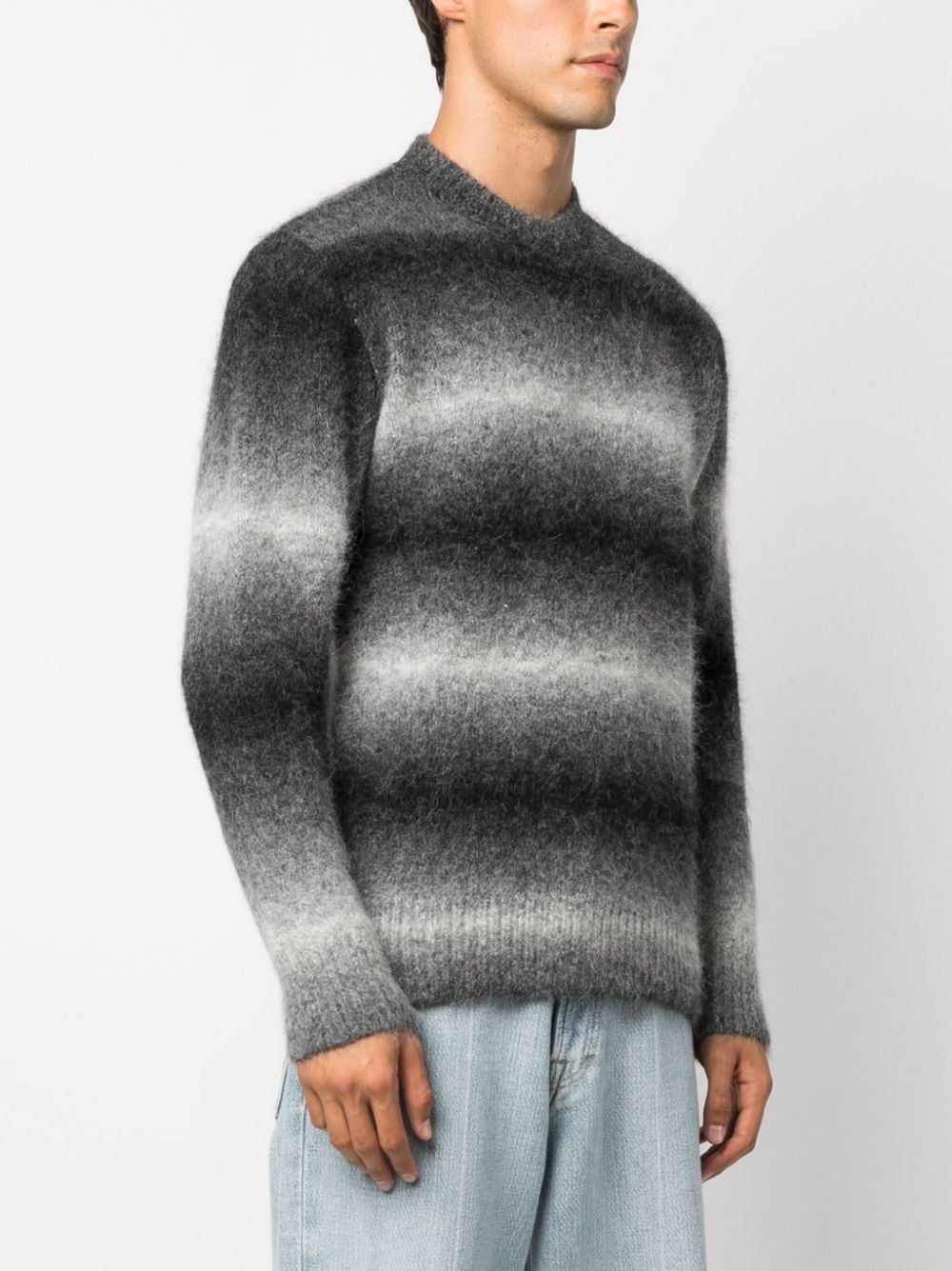 Shop Etudes Studio Moondog Striped Jumper In Black