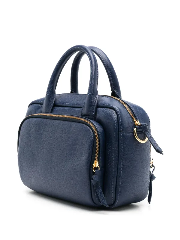 Sarah Chofakian Bolsa Tote Christie De Couro | Azul | FARFETCH BR