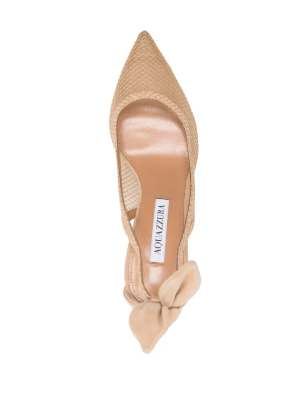 Aquazzura bow best sale tie flats