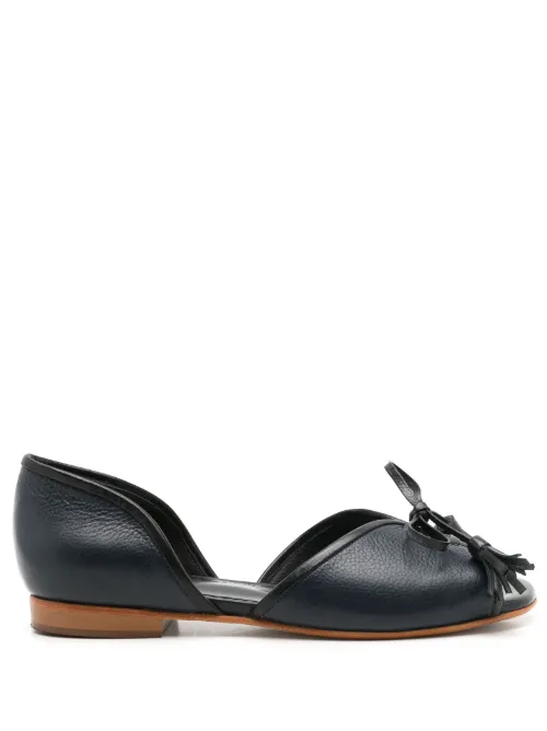 Sandales Norway en cuir à semelle plate - Sarah Chofakian - Modalova