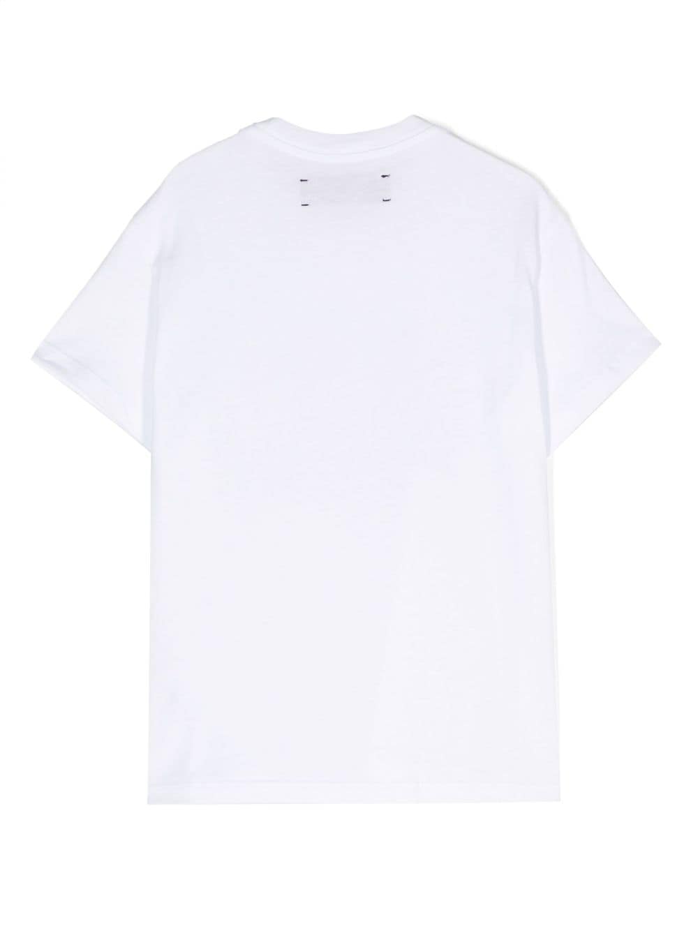 AMIRI KIDS logo-print cotton T-shirt - Wit