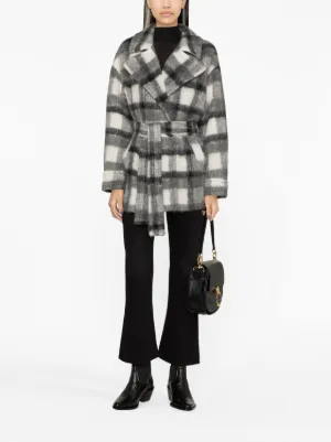 Manteau Bielo Manteau Iro Carreaux FARFETCH The Global Destination