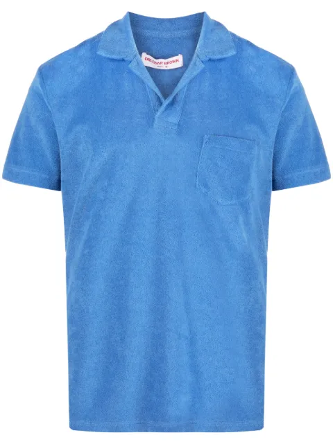 Orlebar Brown short-sleeved terry-cloth polo shirt