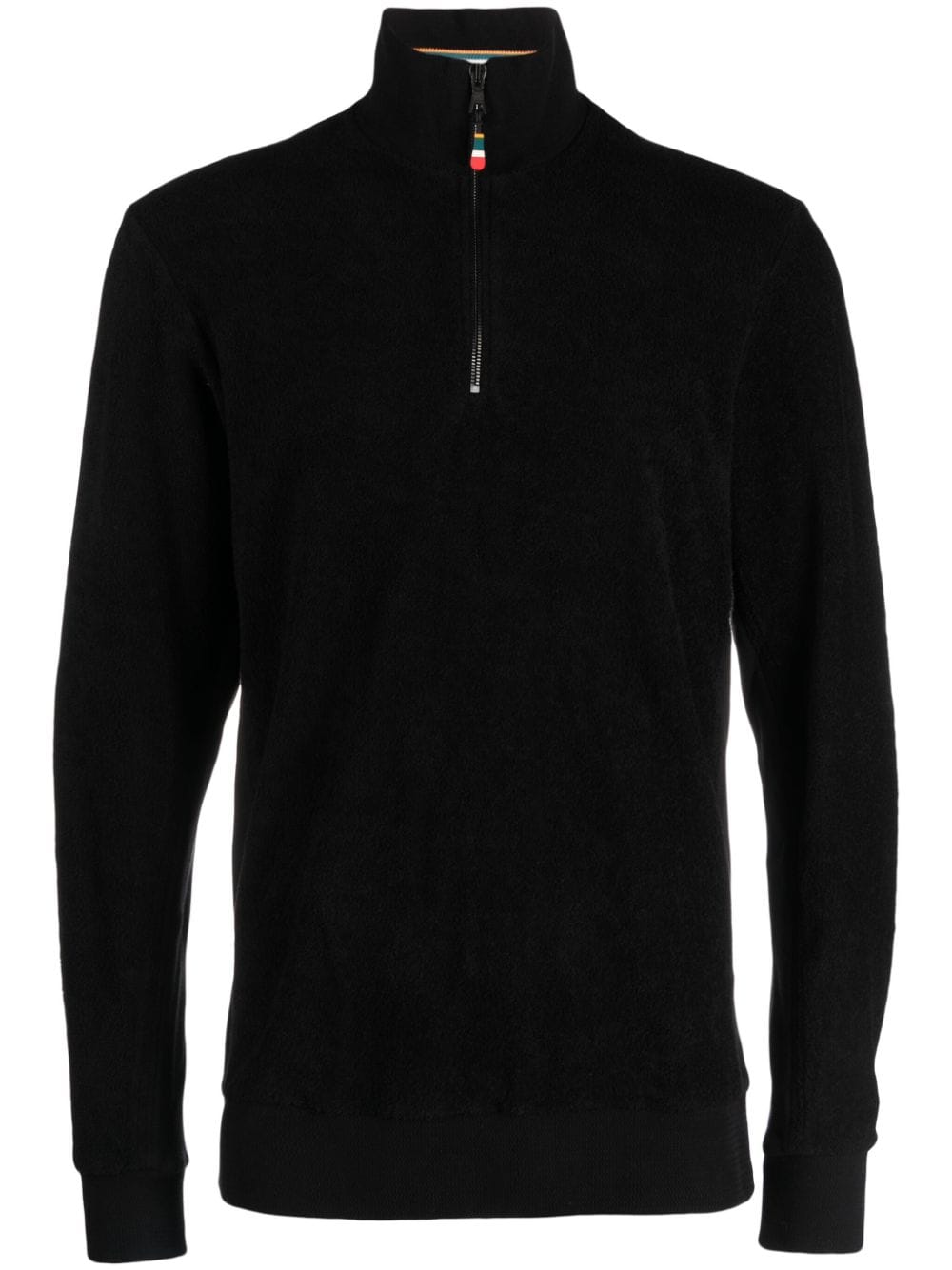 Shop Orlebar Brown Isar Zip-up Sweatshirt In Black