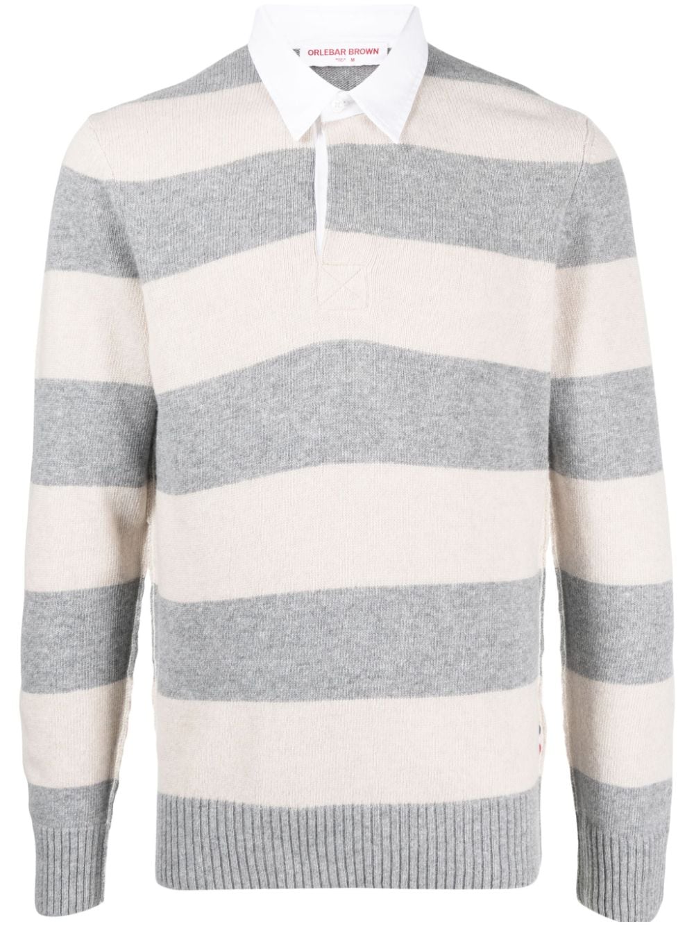 Orlebar Brown Polo Legris a righe - Grigio