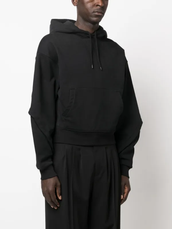 Mugler Balloon Sleeves Drawstring Hoodie Farfetch