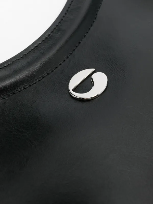 Coperni Ring Swipe Leather Shoulder Bag | Black | FARFETCH