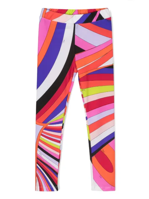 PUCCI Junior Iride-print leggings