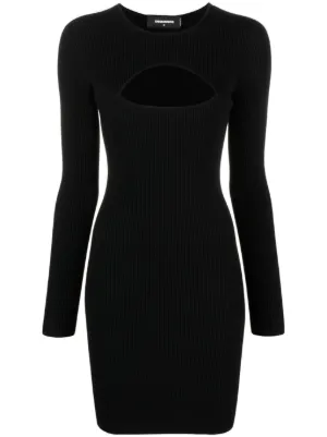 オールインワン・サロペット Dsquared2 Black Stretch Knit Bandage Dress Dsquared2 Black Sleeveless Women's Bodycon Dress S L | eBay