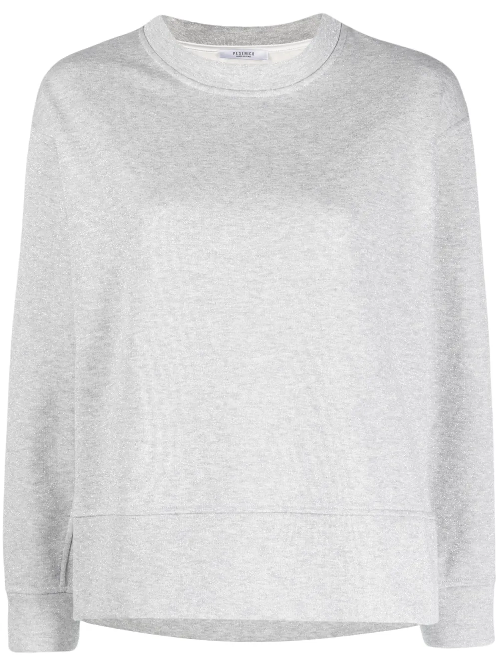 Peserico Sweatshirt Mit Schlitz In Grey